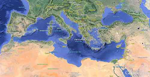 A Midpoint in the Mediterranean Sea