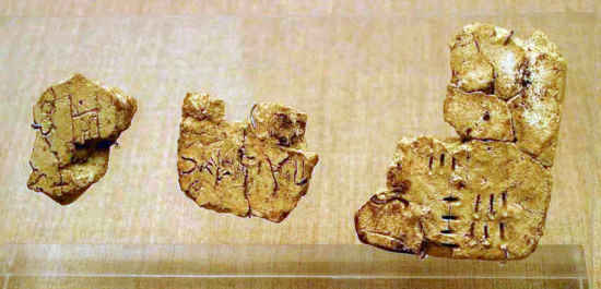 Minoan Linear A Tablets