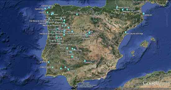 The Distribution of Tin (Cassiterite) in Iberia, Mediterranean Bronze Age