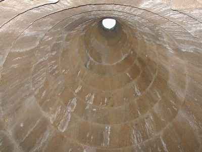 Santa Cristina Well Temple, Interior View of Tholos Vault Apex, near Paulilatino, Sardinia