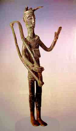 Bronze Shardana (Sherden) Warrior with Horned Helmet, Sardinia, Italy